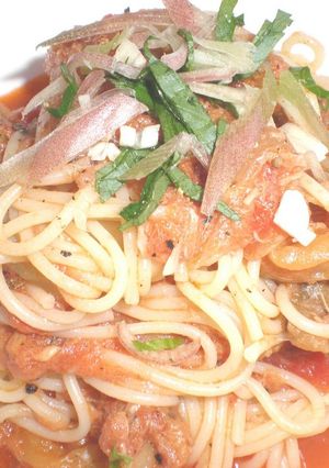 ナスとトマトの冷製パスタ-レシピのメイン写真