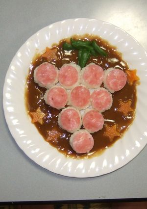 デコ☆カレー　ぶどう-レシピのメイン写真
