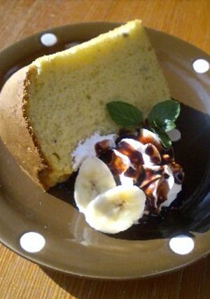 濃厚なのにフワフワ♪バナナシフォン-レシピのメイン写真