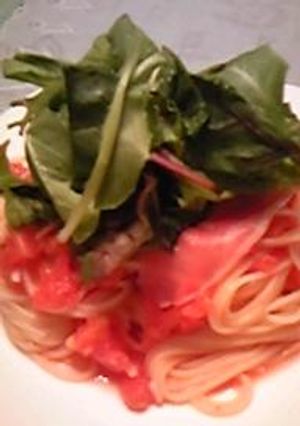 トマトと生ハムの冷製パスタ-レシピのメイン写真