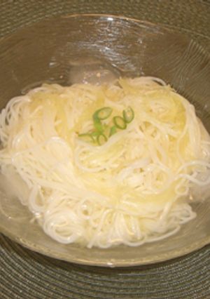 そうめん南瓜（金糸瓜）とそうめん-レシピのメイン写真