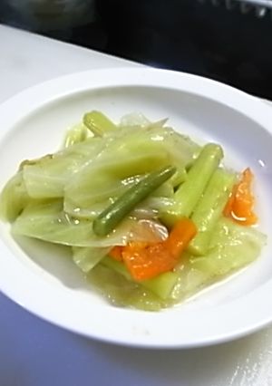 キャベツとアスパラのスープ煮-レシピのメイン写真