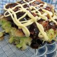 キャベツたっぷりお好み焼き