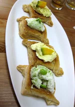 かぼちゃムース＆枝豆ムースパイ-レシピのメイン写真