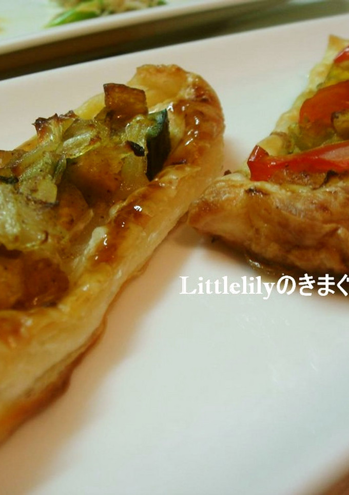 かぼちゃとトマトの前菜パイ-レシピのメイン写真