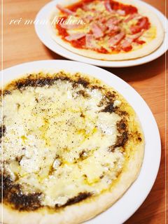 ✿ふんわり生地♡トマトバジルのピッツァ✿-レシピのメイン写真