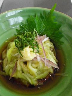 つるるん冷菜♪茄子そうめん-レシピのメイン写真