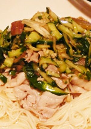ふわネバ！豚しゃぶ素麺-レシピのメイン写真