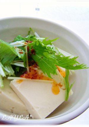 食べるラー油と塩だけ♪豆腐サラダ-レシピのメイン写真