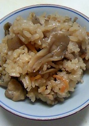 ☆マイタケと鶏肉の炊き込み御飯☆-レシピのメイン写真