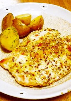 鶏むね肉のマスタードソース☆グリル-レシピのメイン写真