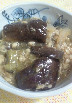 なすと玉葱の魚そぼろ煮-レシピのメイン写真