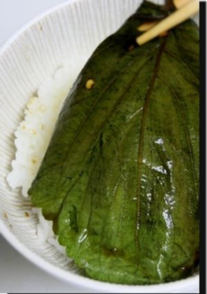 エゴマ葉っぱの醤油漬け-レシピのメイン写真