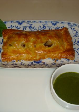 サーモンときのこのパイ包み焼き-レシピのメイン写真