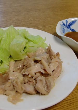 キャベツと鶏肉のみそかけ～レンジ調理！-レシピのメイン写真