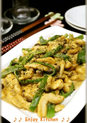 簡単♪胸肉とピーマンのカレークリーム煮-レシピのメイン写真