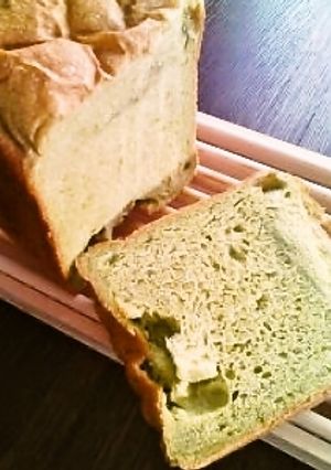 便秘解消★HBするっと抹茶食パン-レシピのメイン写真