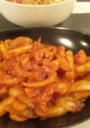 ピリ辛♪野菜たっぷりトッポッギ-レシピのメイン写真