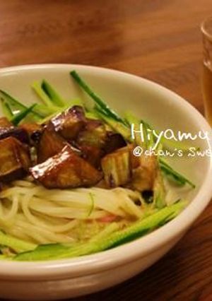 味噌ナス冷麦♪ごまだれで★-レシピのメイン写真