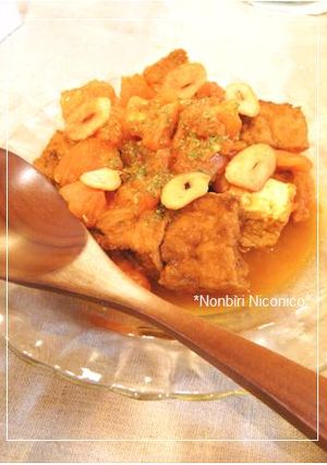 厚揚げとトマトのカレーソテー♡-レシピのメイン写真