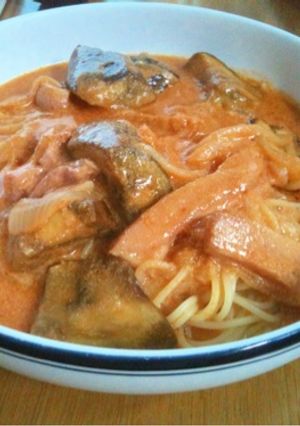 茄子とベーコンのミルクトマトパスタ！-レシピのメイン写真