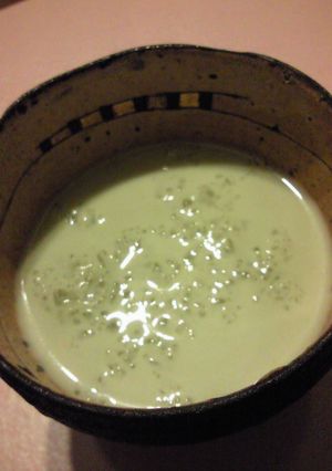 お肌ぷるっぷる♪　青汁で抹茶ヨーグルト-レシピのメイン写真