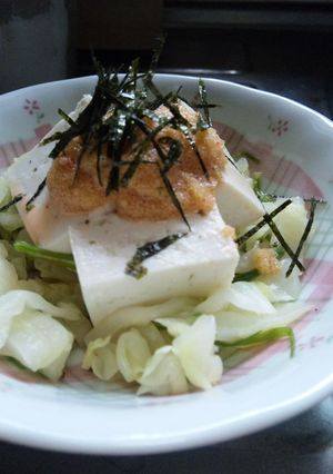 簡単豪華？！＊とうふ明太キャべサラダ-レシピのメイン写真