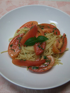 トマトの冷製パスタ♪-レシピのメイン写真