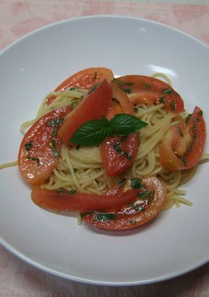 トマトの冷製パスタ♪-レシピのメイン写真