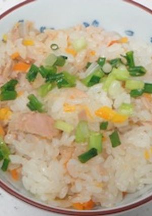 煮大豆とシーチキンの炊き込みご飯-レシピのメイン写真