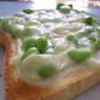 ずんだ豆のチーズトースト
