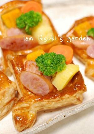 温野菜とウインナーのチーズサラダパイ☆-レシピのメイン写真