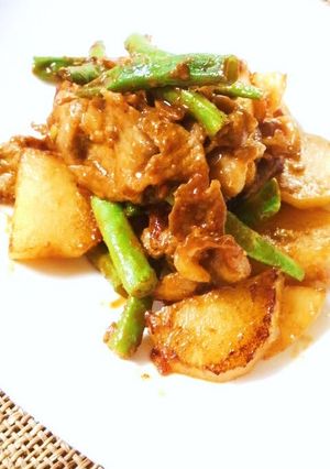豚肉とじゃがいものピリ辛味噌炒め-レシピのメイン写真