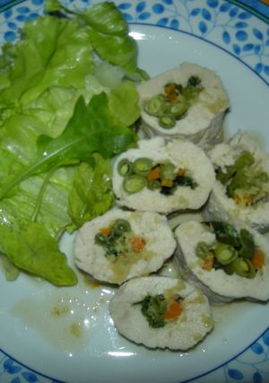 チキンの野菜ロール-レシピのメイン写真