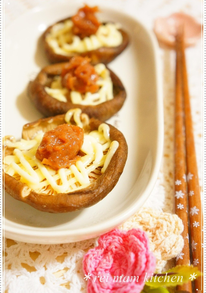 ✿お弁当やおつまみに♡椎茸の梅マヨ✿-レシピのメイン写真