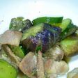 なすと豚肉のめんつゆ山椒煮
