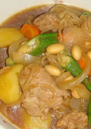 大豆入り肉じゃ-レシピのメイン写真