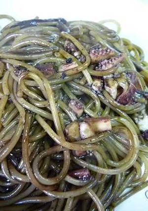 大葉にんにく醤油で♪イカスミパスタ-レシピのメイン写真