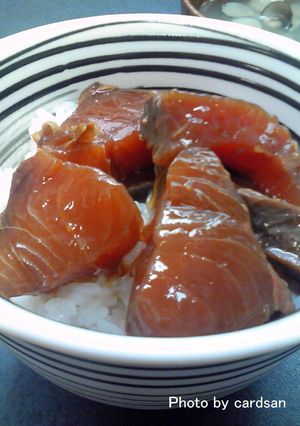 かつおの漬け丼（＾＾！-レシピのメイン写真