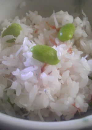 簡単混ぜるだけ♪枝豆梅しらすご飯-レシピのメイン写真
