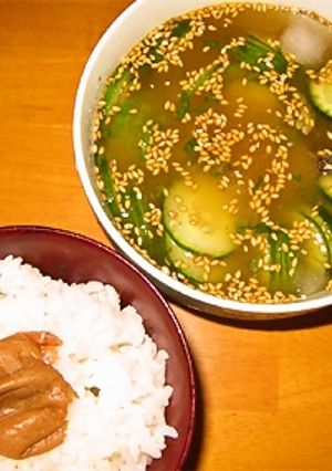 猛暑の夏は♥梅干しde冷や汁-レシピのメイン写真