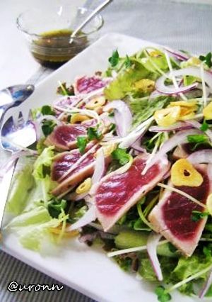マグロのたたき風 ごちそうサラダ ♪-レシピのメイン写真