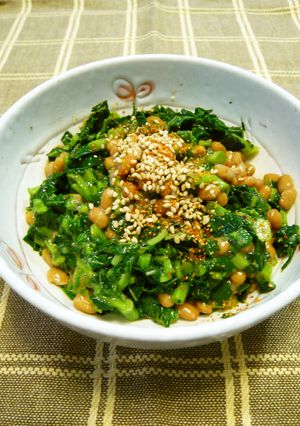 ネバネバパワー✪モロヘイヤの納豆和え-レシピのメイン写真