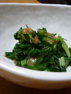 *にらの梅肉おかか和え*-レシピのメイン写真