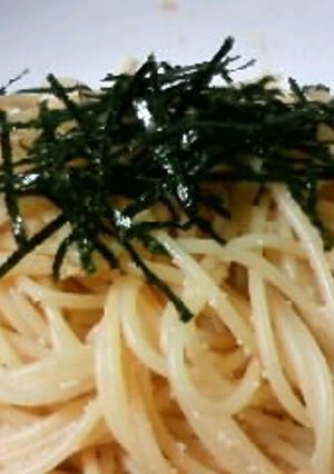 お皿1つで☆明太子スパゲティ-レシピのメイン写真