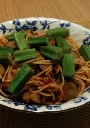 夏野菜のトマトソースパスタ-レシピのメイン写真