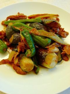 豚肉と夏野菜のピリ辛味噌炒め-レシピのメイン写真