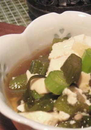 *:・。オクラ豆腐の煮びたし風。・:*-レシピのメイン写真