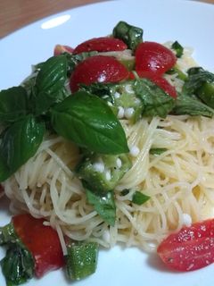 トマトとオクラの冷製パスタ-レシピのメイン写真
