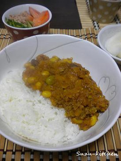 トマトジュースで作る豆入りドライカレー-レシピのメイン写真